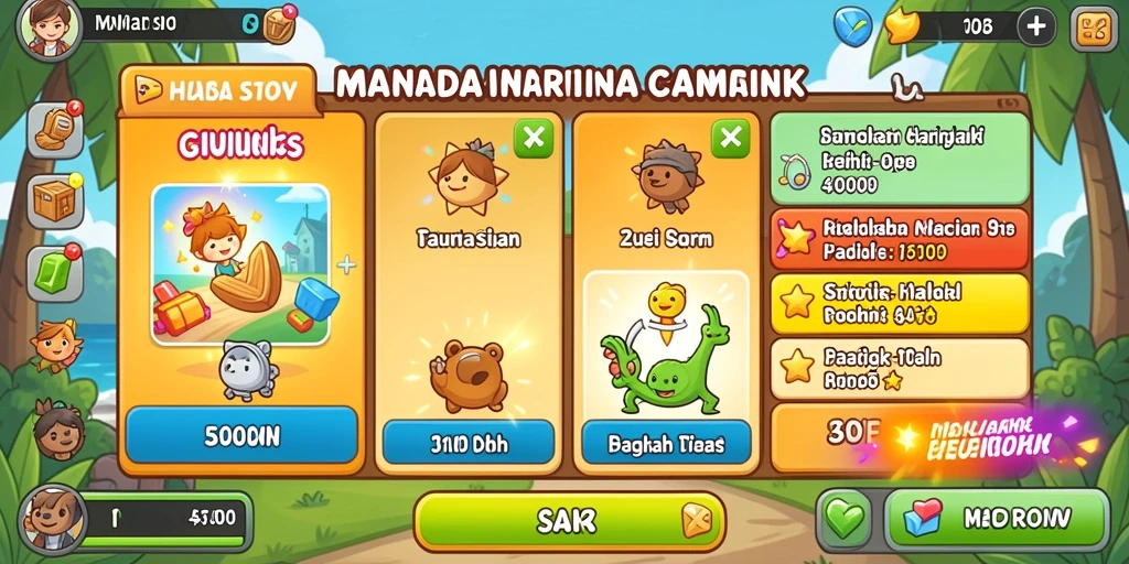 Tampilan menu utama yang intuitif dan menarik.