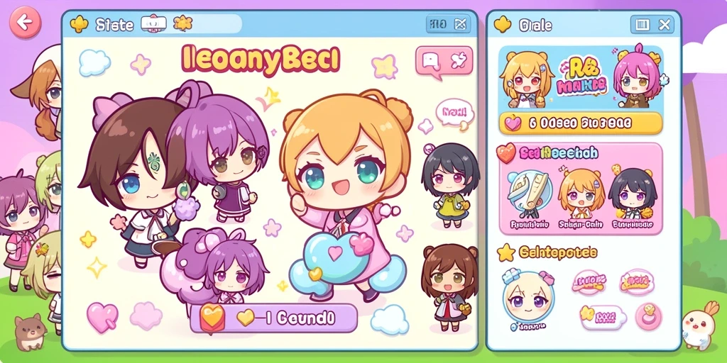 Tampilan utama permainan dengan antarmuka yang menarik.