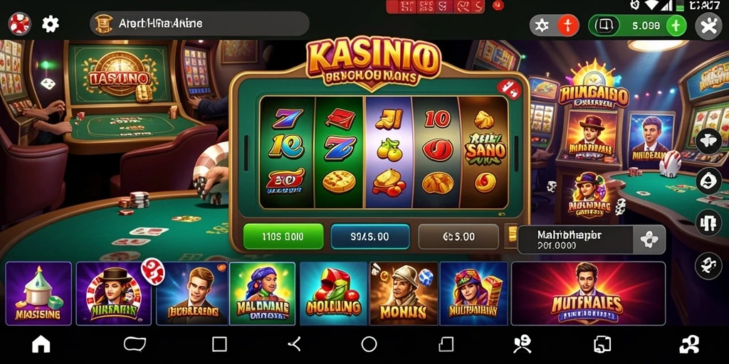 Screenshot menunjukkan tampilan menu utama yang menarik.